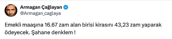 İşte Armağan Çağlayan’ın paylaşımı: