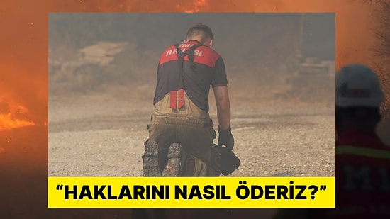 Yangınla Mücadele Ederken Yorgun Düşen İtfaiyeci Herkesi Duygulandırdı