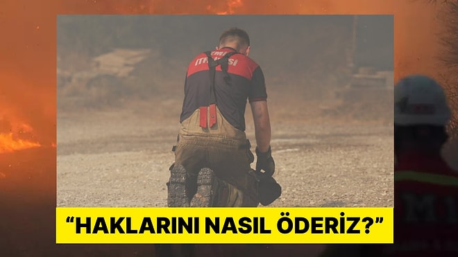 Yangınla Mücadele Ederken Yorgun Düşen İtfaiyeci Herkesi Duygulandırdı