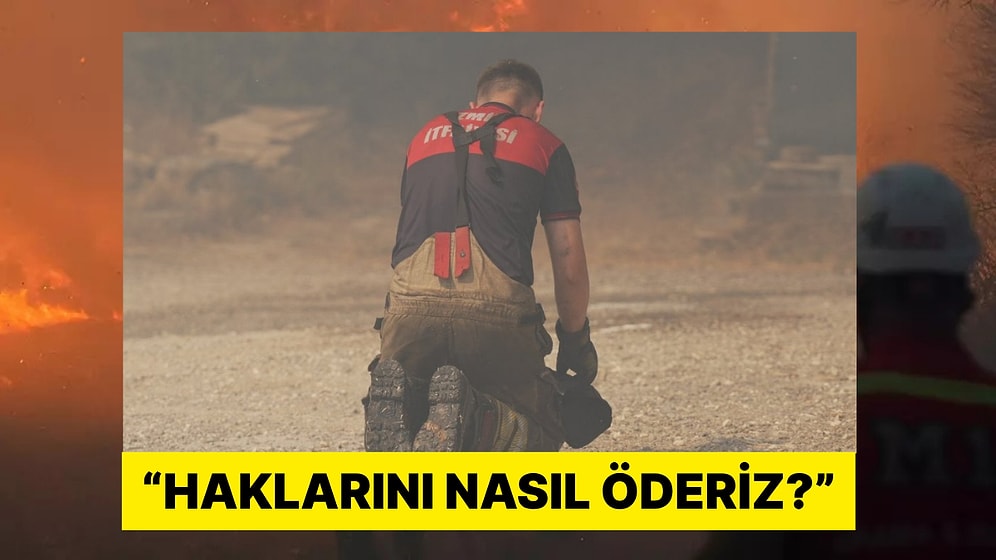 Yangınla Mücadele Ederken Yorgun Düşen İtfaiyeci Herkesi Duygulandırdı