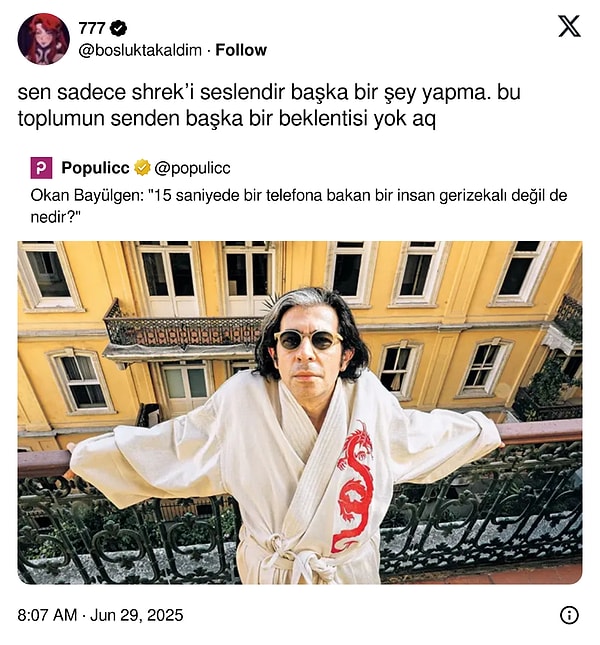 Bir de uyarı...
