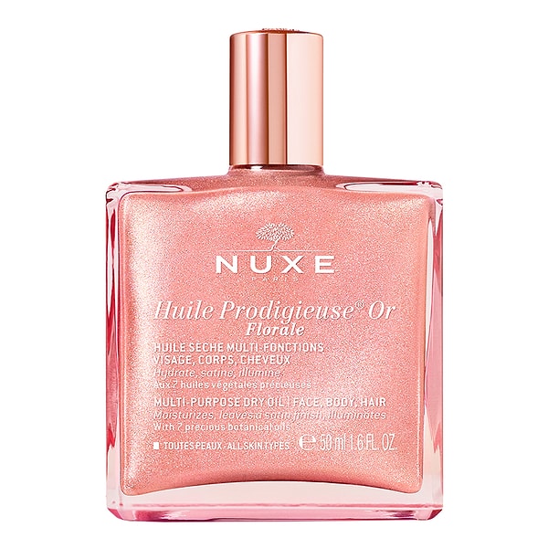 5. Nuxe Huile Prodigieuse OR Pembe Parıltılı Çiçeksi Çok Amaçlı Kuru Yağ