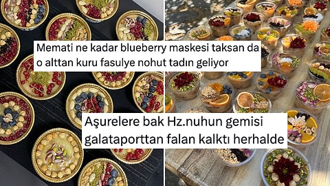 Aşureyi Envaiçeşit Ürünle Süsleyip Günün Anlam ve Önemini Abartan Kişiler