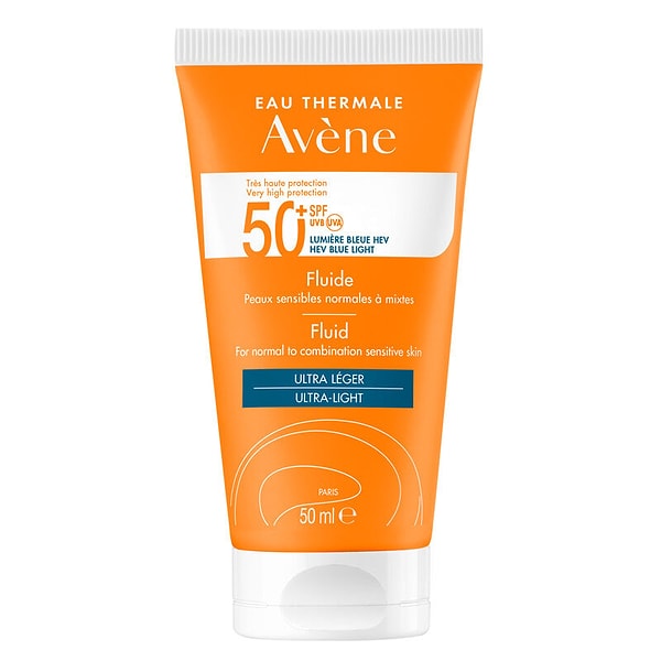2. Avene Solaire SPF50+ Fluid Ultra Light 50 ml