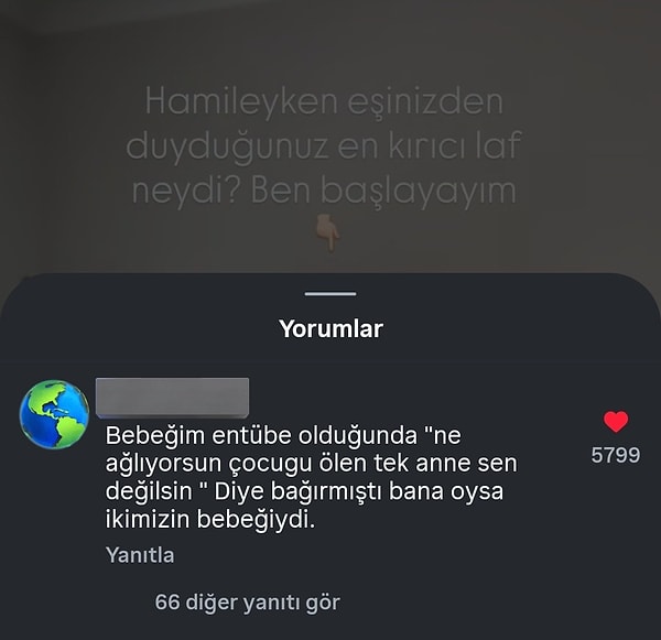 "Oysa ikimizin bebeğiydi."