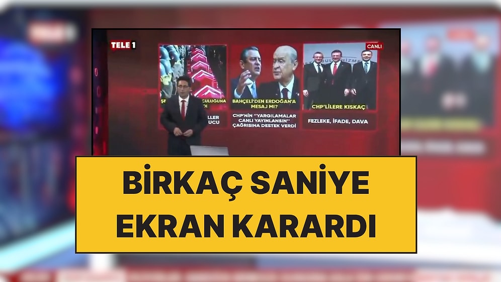 Tele 1, RTÜK'ün 10 Günlük Cezasının Ardından Sözcü TV'ye Destek İçin Ekran Kararttı