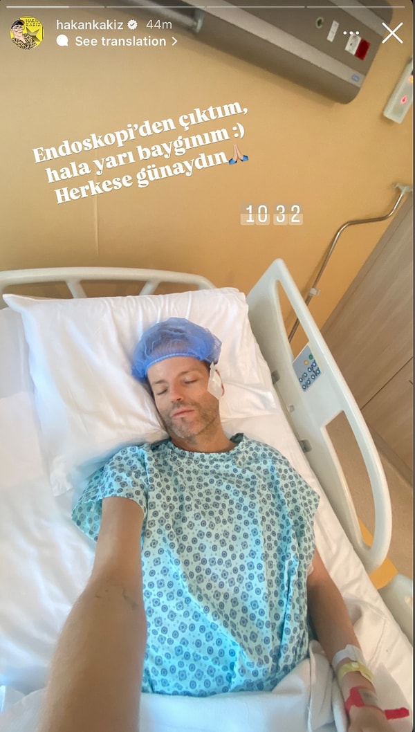 Son olarak mayıs ayında gönderi paylaşan Hakan Kakız sosyal medya hesabından yaptığı paylaşımla hastaneden takipçilerine seslendi.
