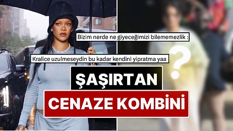 Babasının Cenazesine Beyaz Elbisesiyle Katılan Rihanna'nın Kombin Tercihi X'te Gündem Oldu!