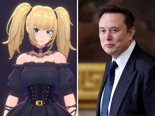 Grok'a gotik tarzda bir Waifu dahil oldu.