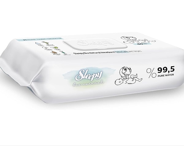 Sleepy Bio Natural Yenidoğan Islak Bebek Bakım Havlusu