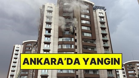 Ankara Keçiören'de Bir Apartmanda Yangın Çıktı: Mahsur Kalanlar Kurtarıldı
