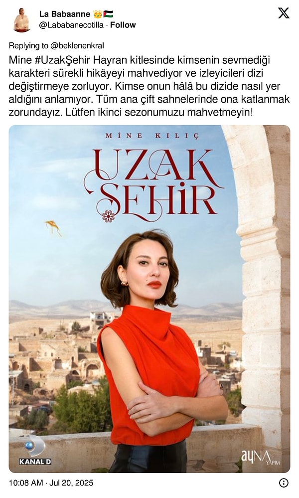 Ah, ah… Uzak Şehir Mine de listenin favorilerinden oldu. 👇
