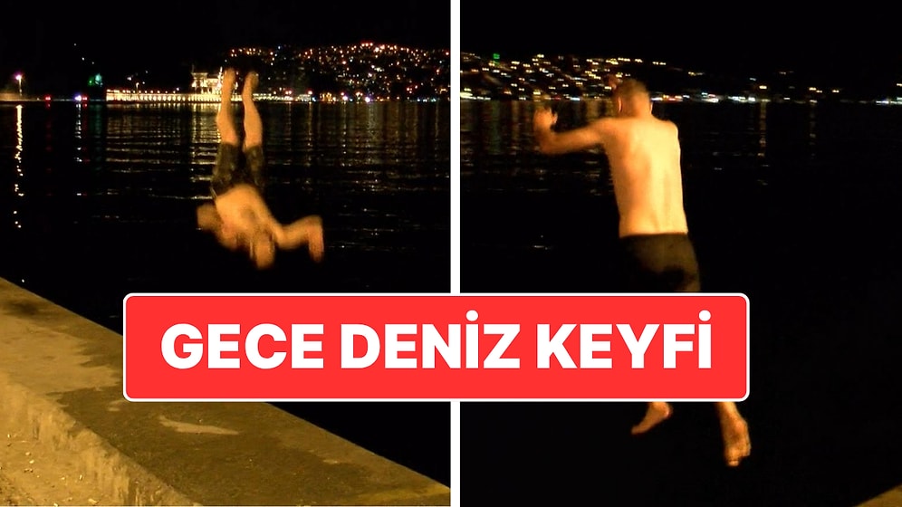 İstanbul’daki Yüksek Sıcaklıklar: Sıcaktan Gece Denize Girdiler
