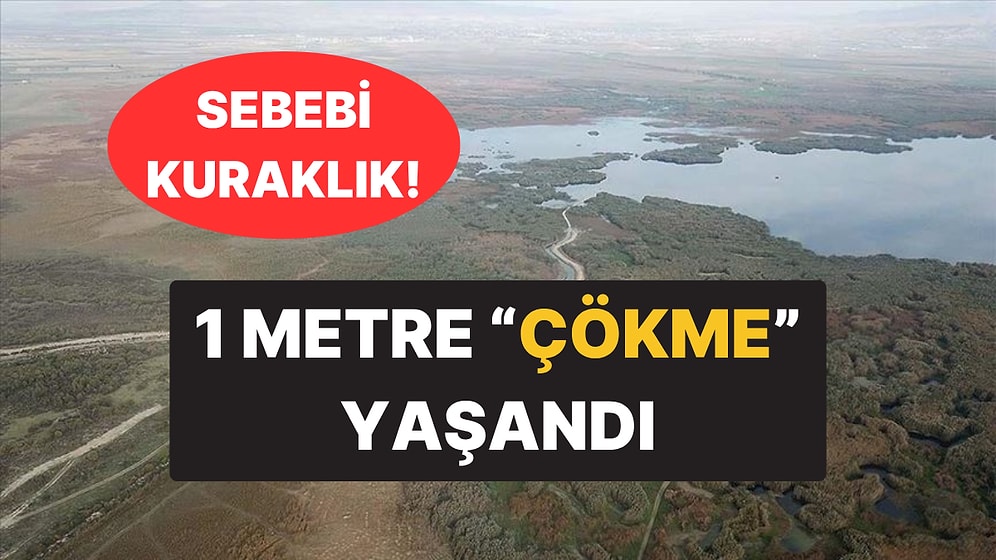 Afyonkarahisar'da Suların Çekilmesiyle Bir İlçede Tam "1 Metre" Çökme Yaşandığı Ortaya Çıktı