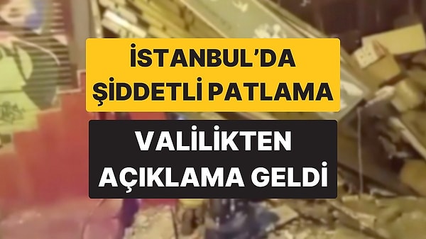 İstanbul Fatih'te Şiddetli Patlama Sesi: Valilikten Açıklama Geldi, Can Kaybı Yok