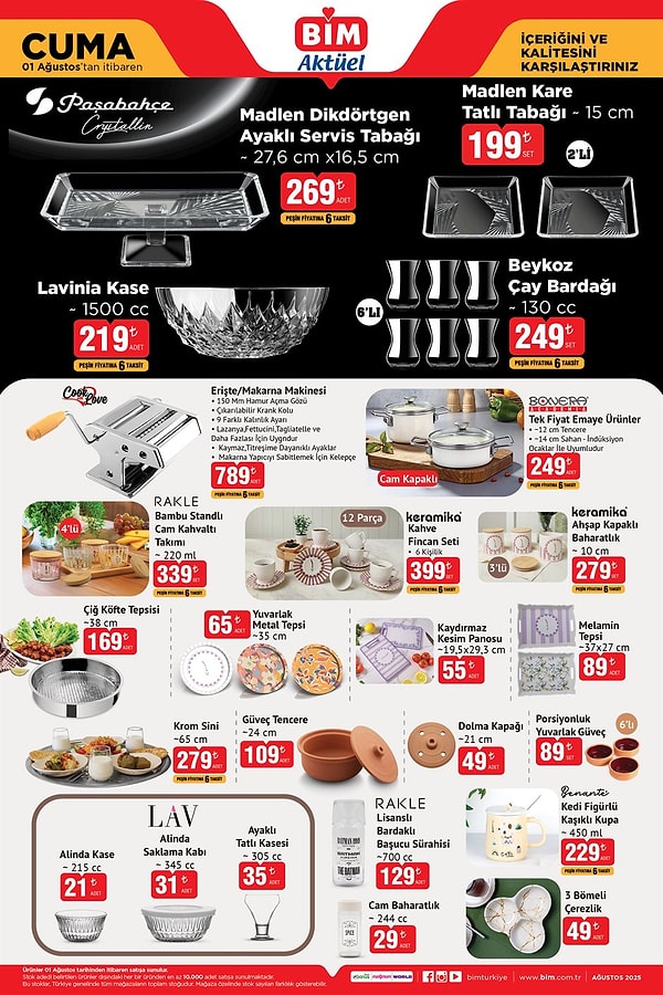 Paşabahçe Crystallin Madlen Dikdörtgen Ayaklı Servis Tabağı 269 TL