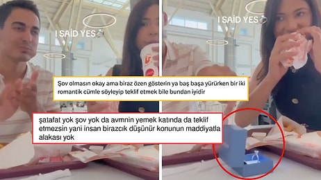 AVM'de Hamburger Yerken Gelen Evlilik Teklifi Sosyal Medyada Tartışma Başlattı!