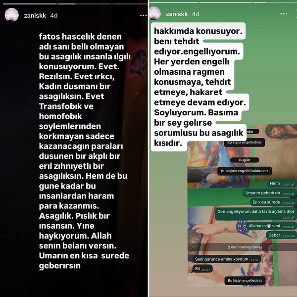 Olay bununla da bitmedi. Nergis'in (Fatoş Hasçelikler) tepki çektiğini gören Zan (Caka), fırsat bu fırsat diyerek sosyal medyasına koştu.
