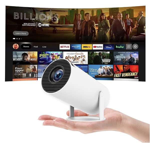 Mini Projektör 4K Taşınabilir Projektör