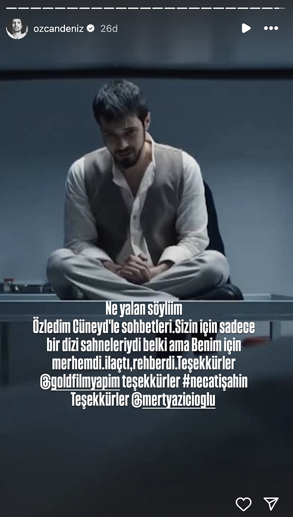 Ve o sahneleri en çok özleyenlerden biri de belli ki Özcan Deniz…