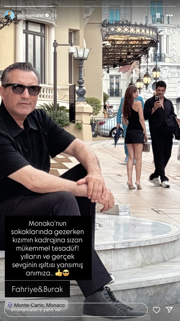 Fakat geçtiğimiz saatlerde kırk yılda bir anca yaşanacak bir şey yaşandı. Monako tatilinde olan Rafet El Roman ve Monako tatilinde olan Özçivitler farkında dahi olmadan bir araya geldi.