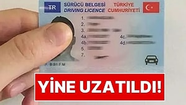 Eski tip ehliyetlerin 15 TL bedelle yenilenmesi bugün saat 17:00’de bitmişti.