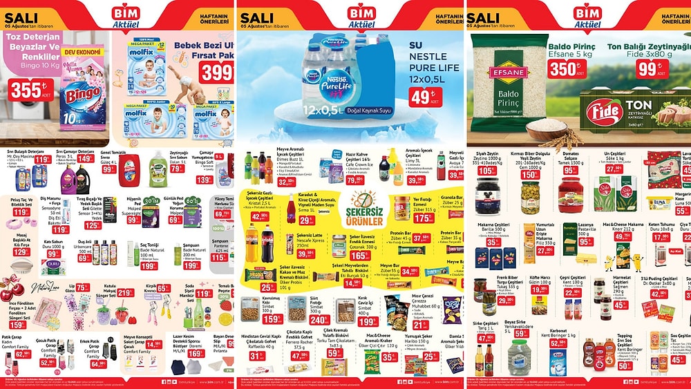 05 Ağustos 2025 BİM Aktüel Haftanın Önerileri Kataloğu