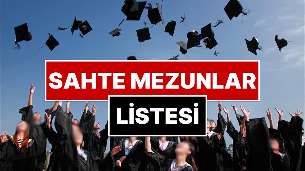 Sahte Mezunlar Listesi: Sahte E-İmza Soruşturmasında İsimler Deşifre Oldu