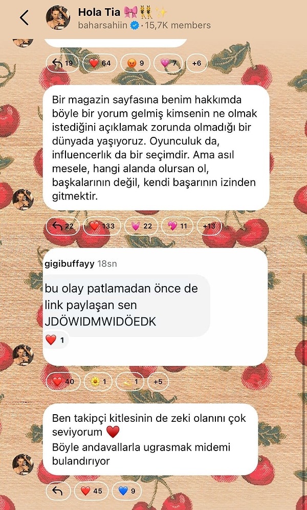 Bahar Şahin şimdi de sosyal medya hesabından verdiği linklerle gündeme geldi!
