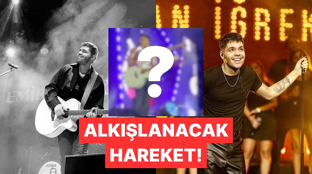 Olaylı Konser! Emircan İğrek Konser Ortasında İnsanlık Dersi Verdi