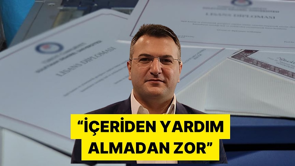 Cem Küçük'ten Sahte Diploma ve E-imza Açıklaması "İçeriden Yardım Almadan Zor"
