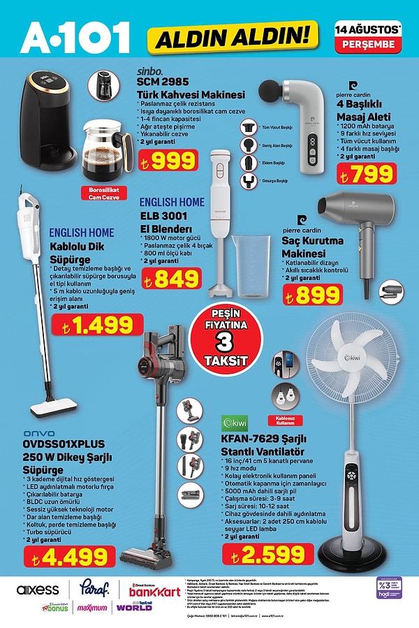 Sinbo Türk Kahvesi Makinesi 999 TL