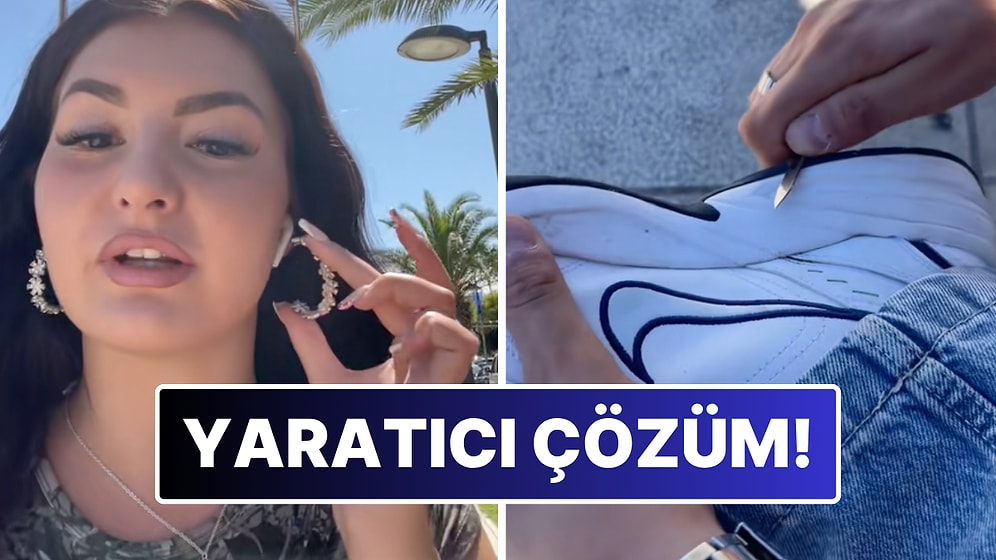 Bir Kullanıcının Erkek Arkadaşı Küpesi Düşmesin Diye Ayakkabısını Keserek Arkalık Yaptı!