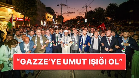 İstanbul’da Filistin'e Destek Yürüyüşü: "Gazze'ye Umut Işığı Ol"