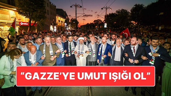 İstanbul’da Filistin'e Destek Yürüyüşü: "Gazze'ye Umut Işığı Ol"