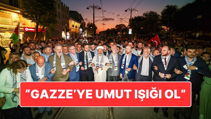 İstanbul’da Filistin'e Destek Yürüyüşü: "Gazze'ye Umut Işığı Ol"