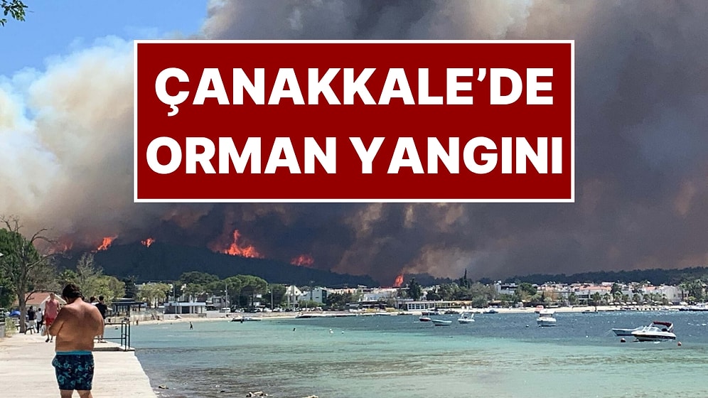 Çanakkale'de Orman Yangını: Gökyüzü ve Deniz Kara Dumanlarla Kaplandı! Vali'den Korkutan Açıklama Geldi