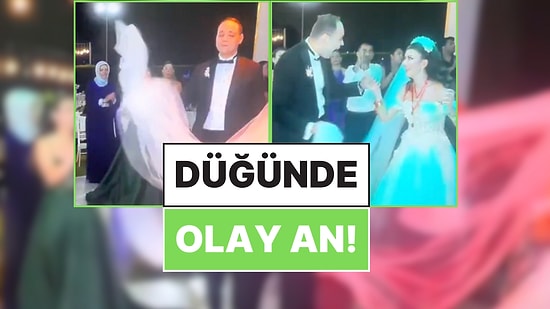 Duvağı Bir Anlık Dalgınlıkla Halay Mendili Niyetine Sallayan Damat, Gelinden Azarı Yedi!
