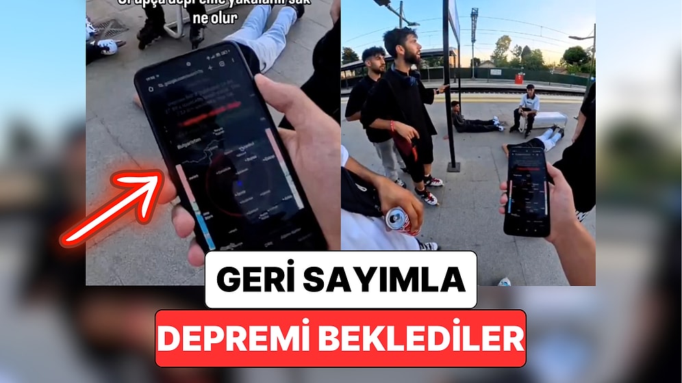 Bildirim Yanılmadı: Deprem Bildirimi Alan Gençler Geri Sayım Yaparak Depremi Bekledi