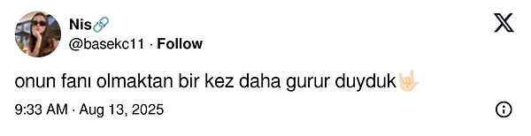 Birçok hayranı, “Zaten Türkiye’de kazanıyor, boş durduğu yok” diyerek oyuncunun kararını desteklerken, bazıları da “Ne teklifler reddediyor… Derdi para değil, kalite” diyerek övgüler yağdırdı.