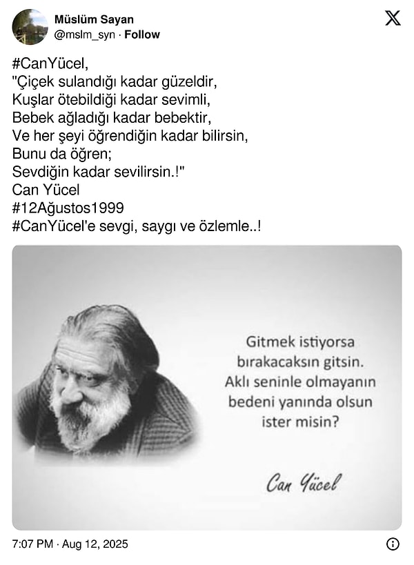 "Sevdiğin kadar sevilirsin" ve Can Yücel o kadar çok bir araya geldi ki bu da onlardan biri...