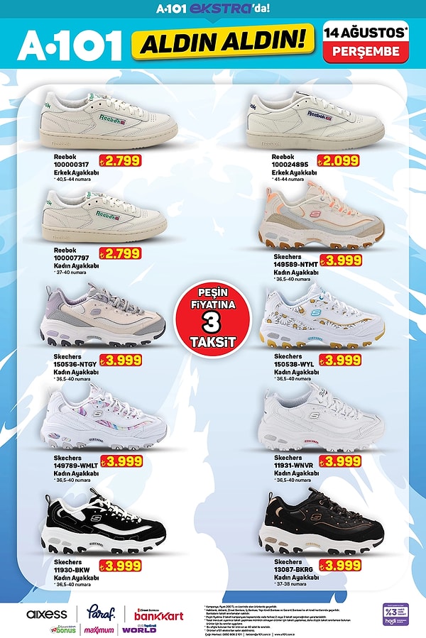 Reebok ve Skechers Ayakkabılar