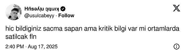 Yanıtlar bu postun altına geldi.