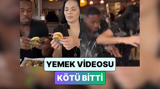 Bir Mekanda Yemek Videosu Çeken Çift Restorana Bir Aracın Dalması ile Neye Uğradığını Şaşırdı