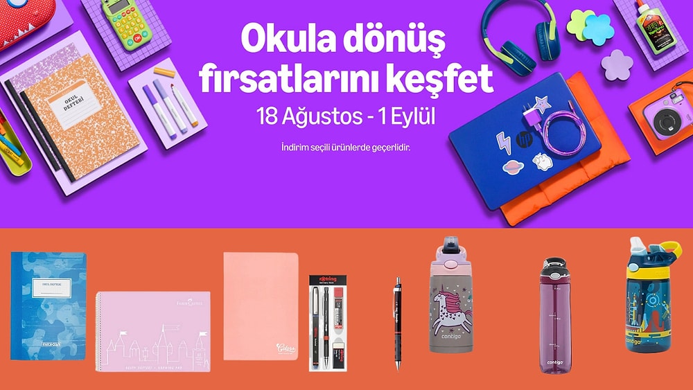 Amazon Okula Dönüş Fırsatları Kapsamında Öne Çıkan Kampanyalar
