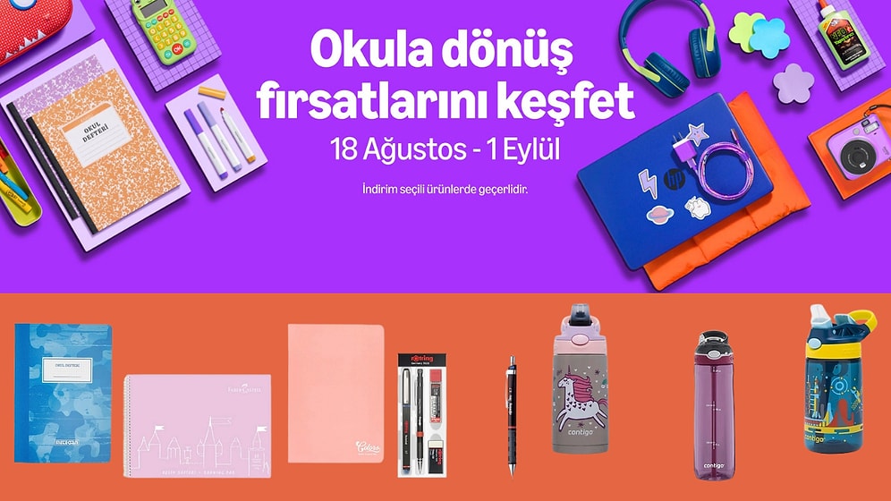 Amazon Okula Dönüş Fırsatları Kapsamında Öne Çıkan Kampanyalar