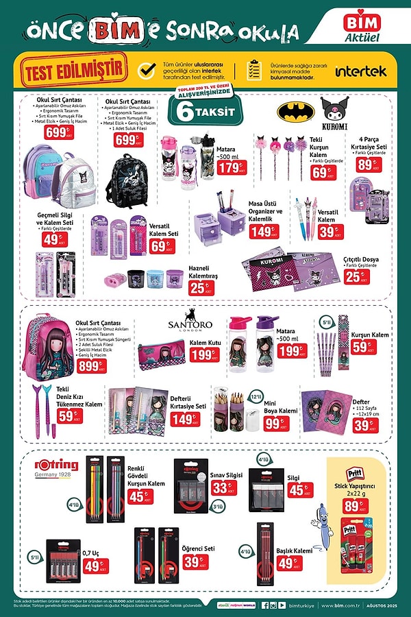 Okul Sırt Çantası 699 TL