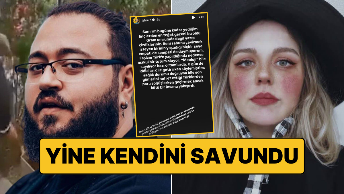 Yine Kendini Savundu: Kanser Hastası Evre Başak&apos;ı Hedef Haline Getiren Jahrein Açıklama Yaptı