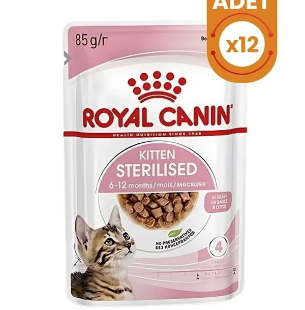 Royal Canin Kitten Sterilised Pouch Kısırlaştırılmış Yavru Konserve Kedi Maması