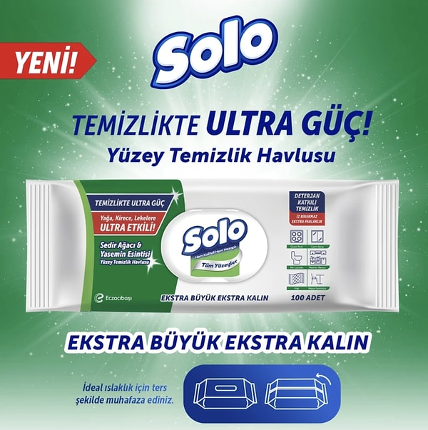 Solo yüzey temizleme havlularında 2 al 1 öde fırsatını kaçırmayın.